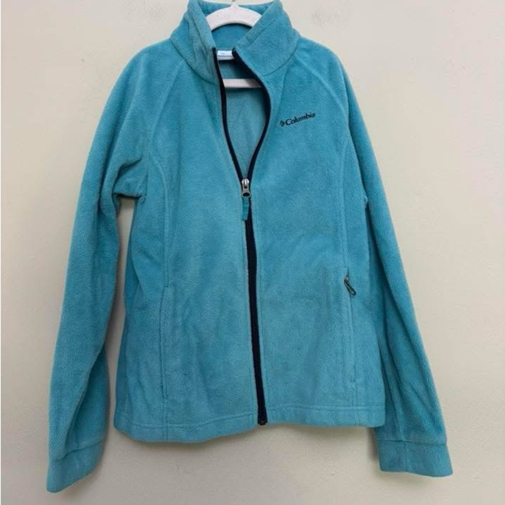 Columbia Girl’s Turquoise Zip-Up Fleece